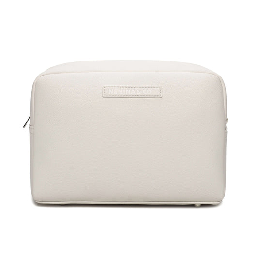 Neceser para Bebé de Eco Piel MIREM Dusty Beige | Organizador Elegante Nenina & Co