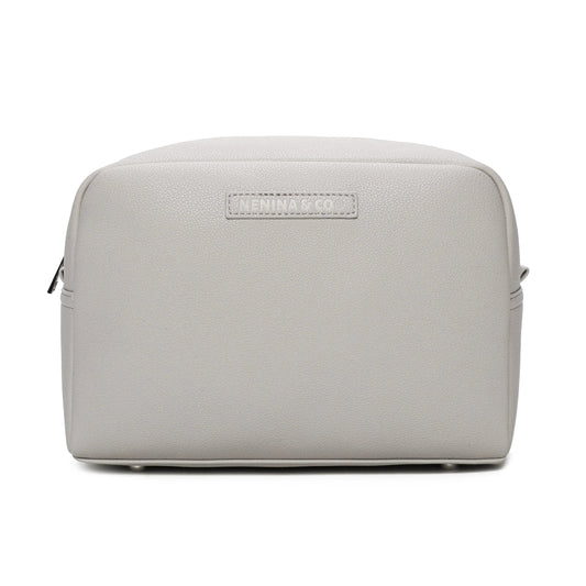 Neceser para Bebé de Eco Piel MIREM Gris| Organizador Elegante Nenina & Co