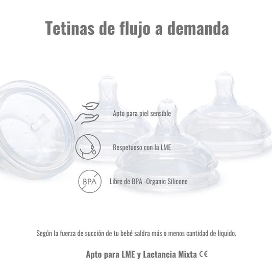 Nenina & Co Pack 4 Tetinas Flujo variable de repuesto