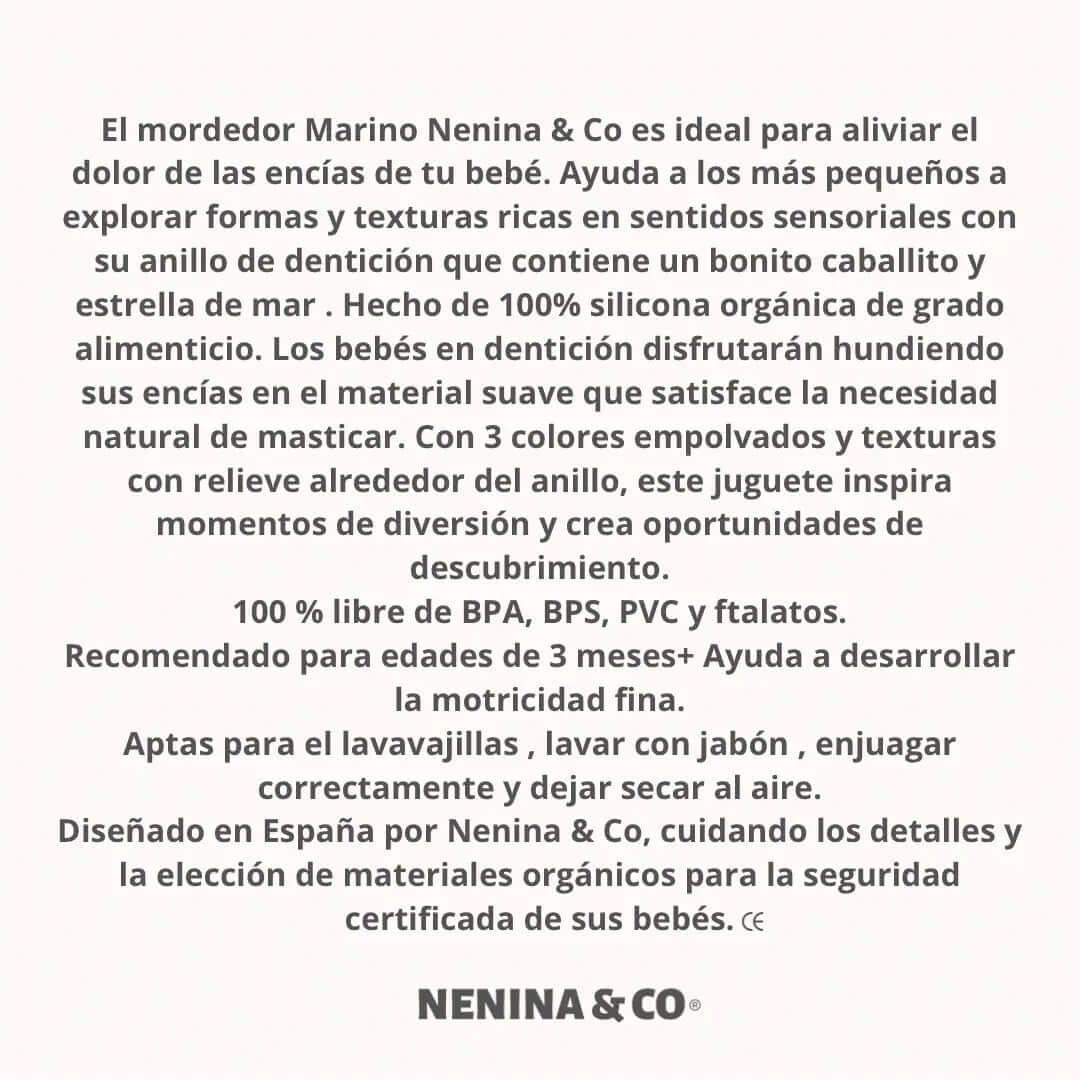 New Mordedor Marino Nenina & Co 100 % Silicona Orgánica