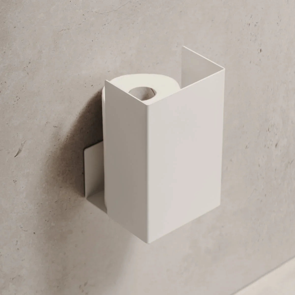 Organizador de Papel Higiénico Amsterdam en color blanco resistente al agua y a la corrosión