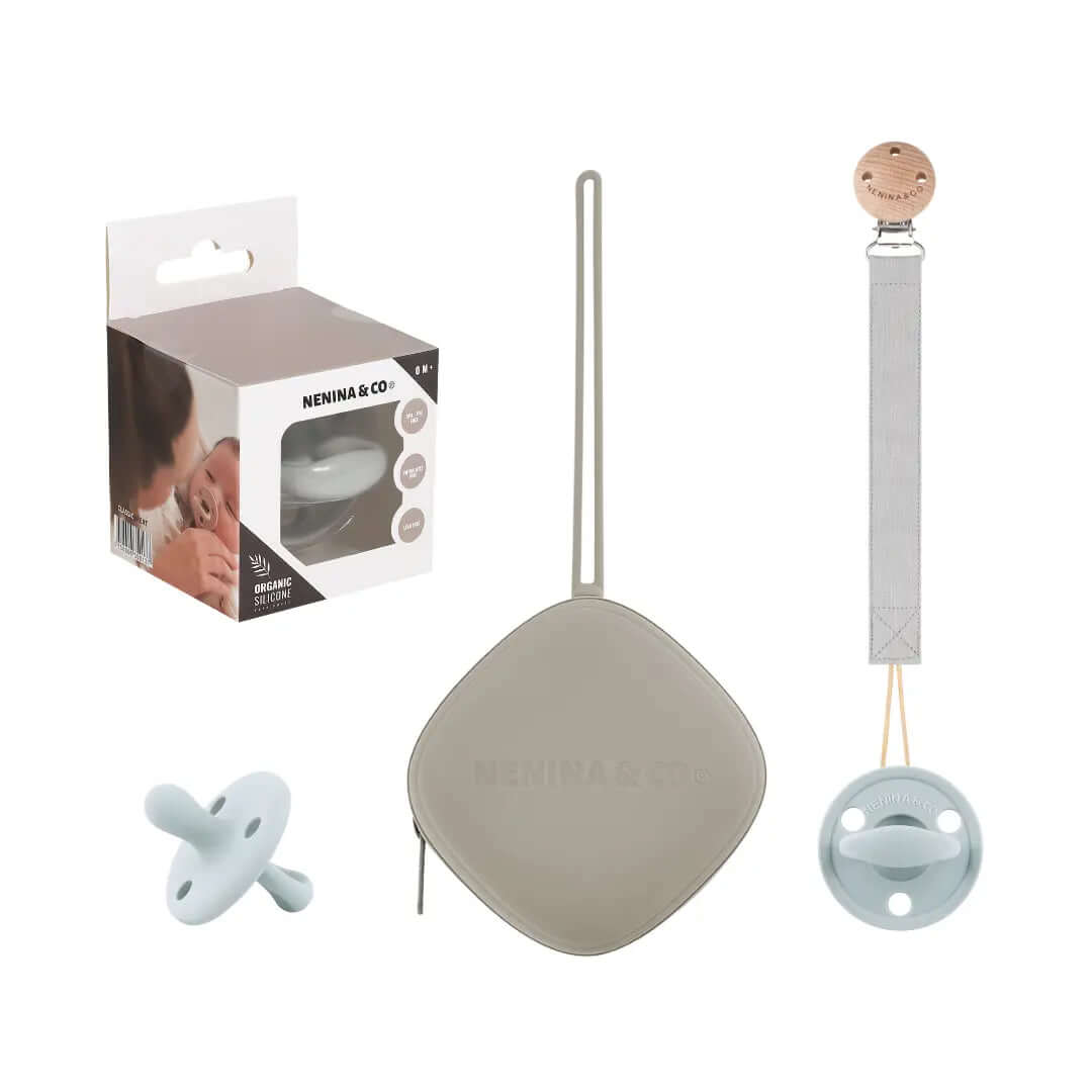 PACK 1 CHUPETERO + 1 CHUPETE CLÁSICO + 1 GUARDACHUPETE NENINA & CO