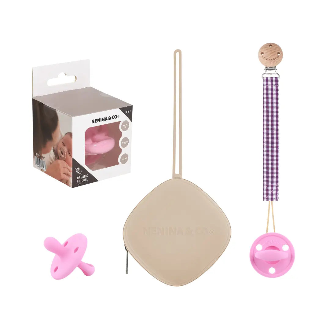 PACK 1 CHUPETERO + 1 CHUPETE CLÁSICO + 1 GUARDACHUPETE NENINA & CO