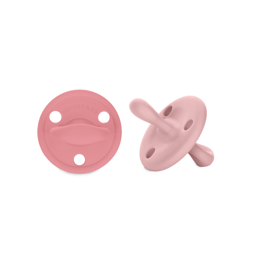 Chupete DIAMOND Nenina & Co Rosa y Rosa Pálido | Silicona Orgánica para Bebé +12 Meses