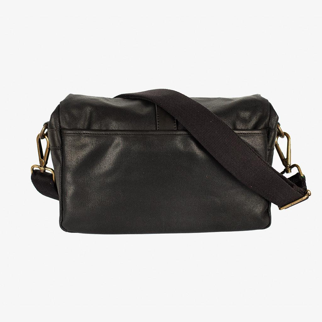 Black Waxed Canvas Camera Bag