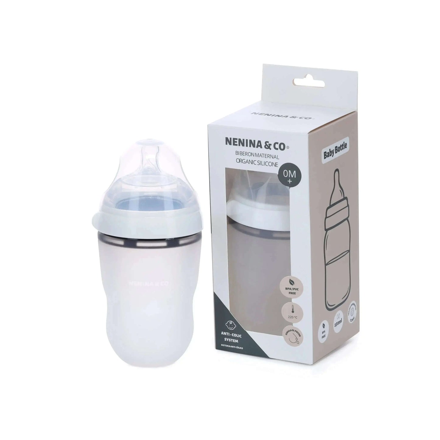 Biberon maternal Nenina & co Doble sistema anticólicos