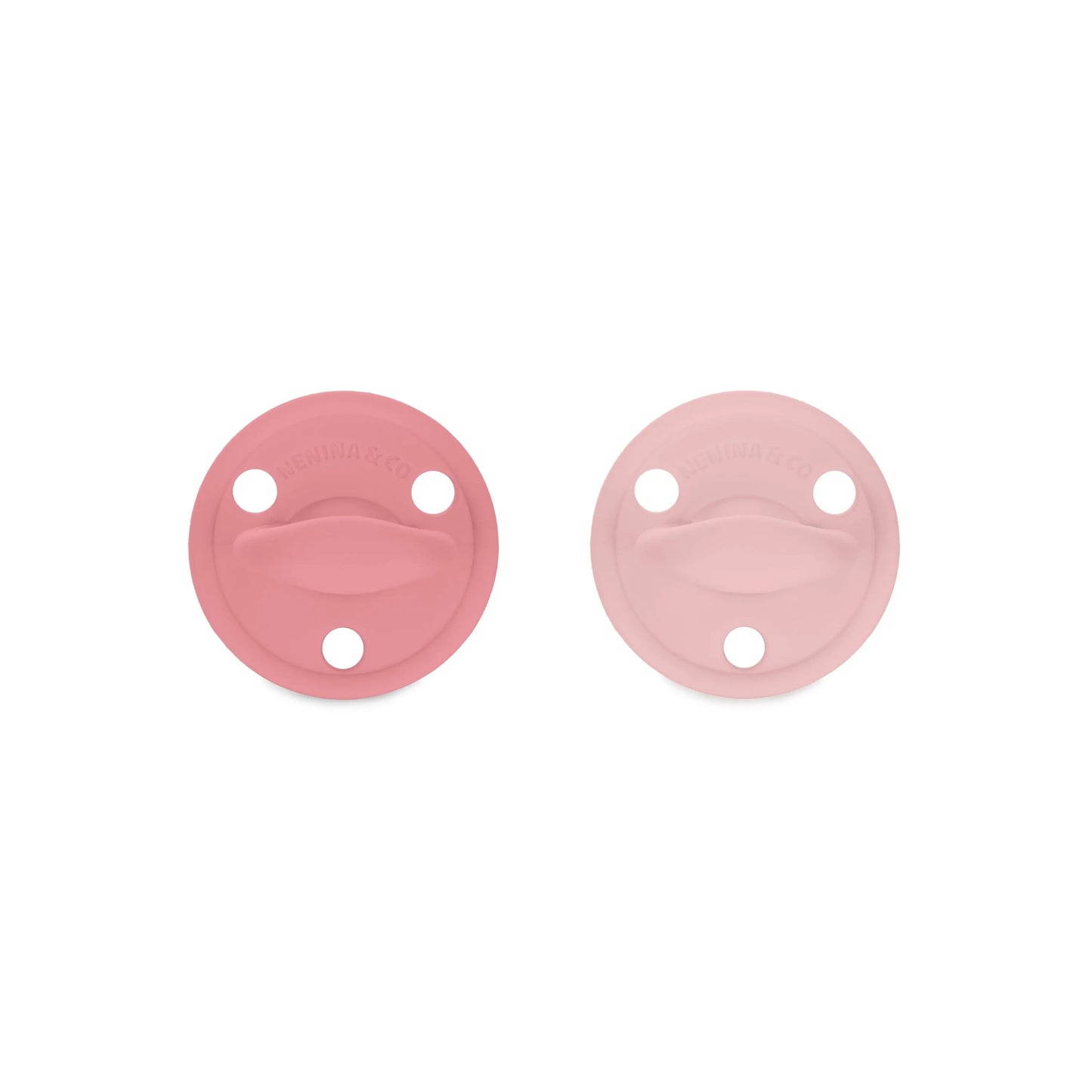 Chupete DIAMOND Nenina & Co Rosa y Rosa Pálido | Silicona Orgánica para Bebé +12 Meses