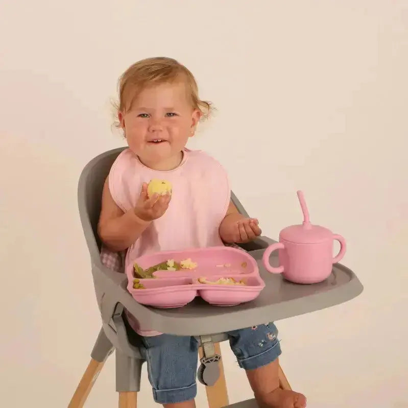 Babero con manga impermeable  Vertical Stripes + Babero corto Nenina & Co