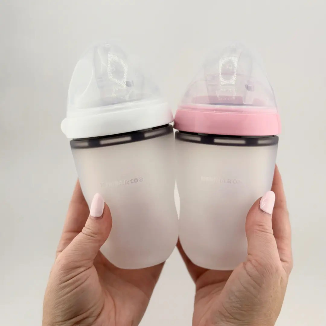 Pack 2 Biberones de Silicona Orgánica Nenina & Co - Flujo regulable