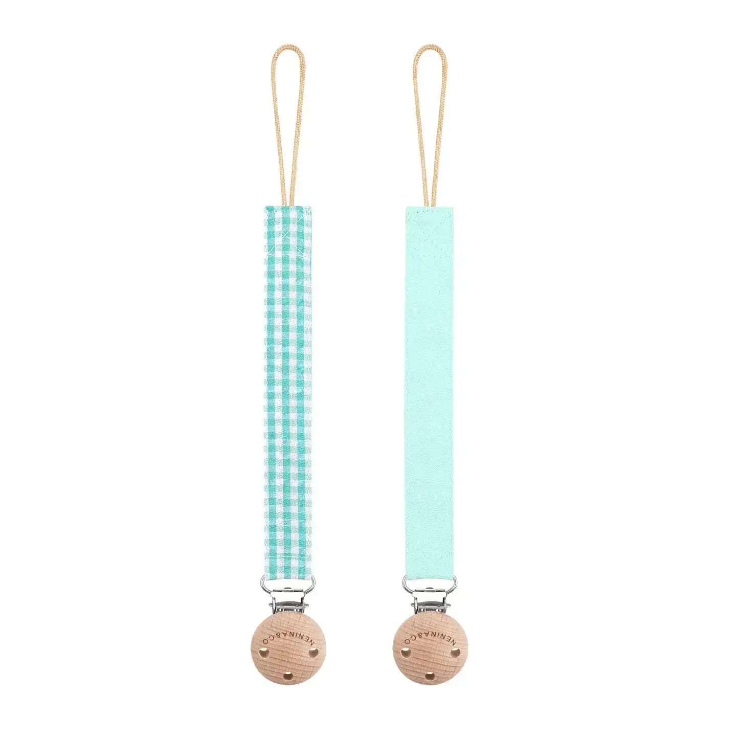 Pack 2 Chupeteros + 1 Chupete DIAMOND By Nenina & Co Mint