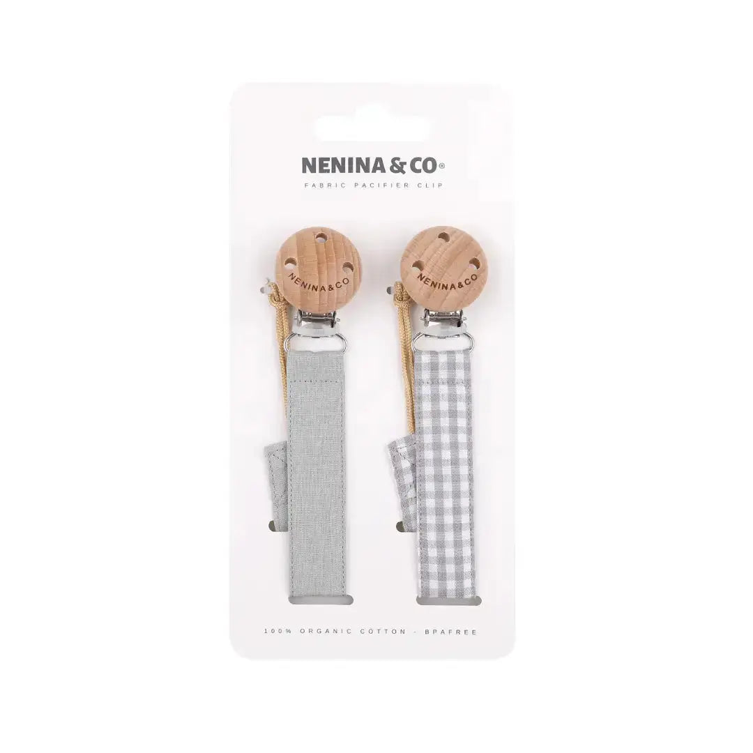 Pack 2 Chupeteros + 2 Chupetes CLÁSICO y DIAMOND + 1 Guardachupete Nenina & Co