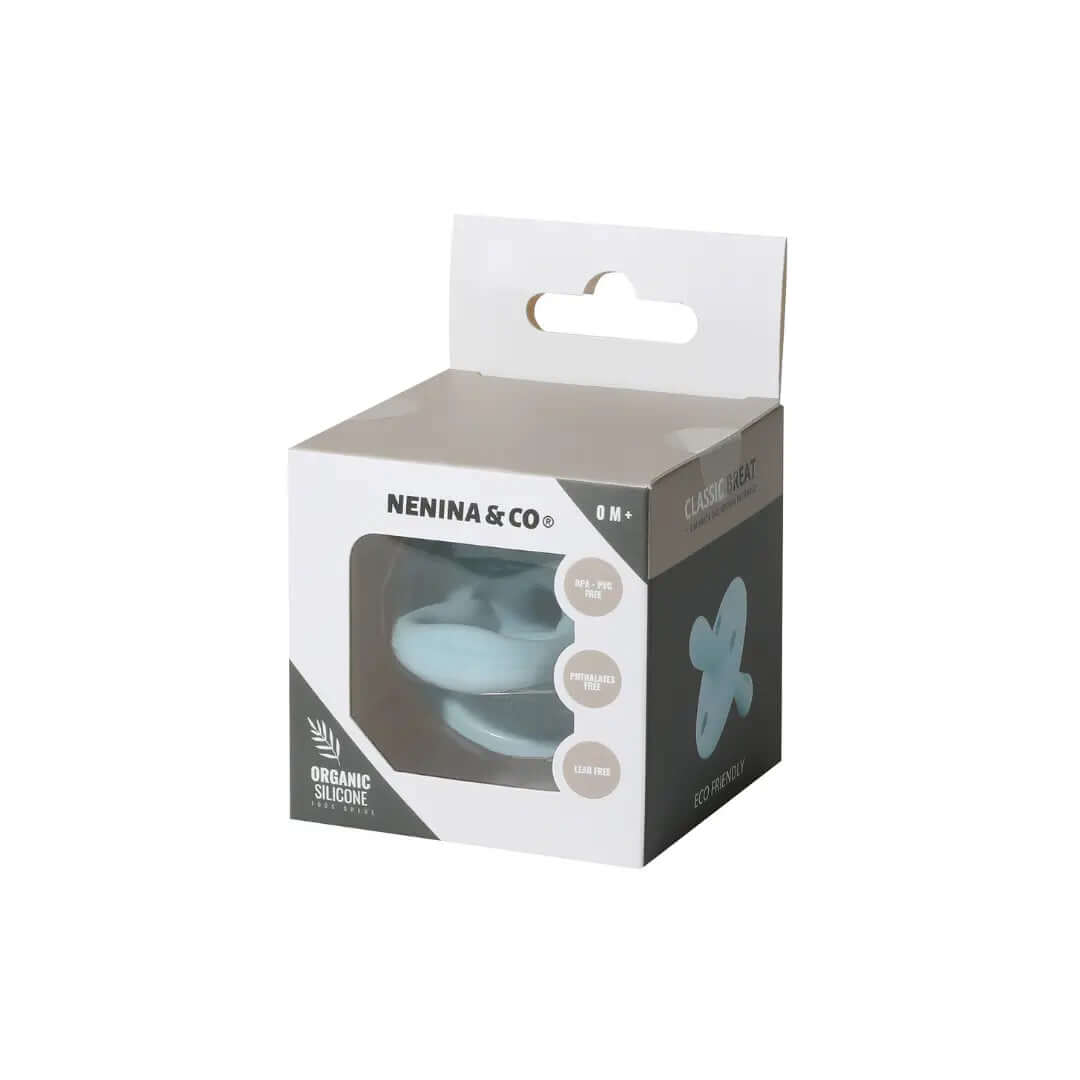 Kit Nenina & Co Mint + Celeste| 2 Chupetes + 2 Chupeteros + Guardachupete