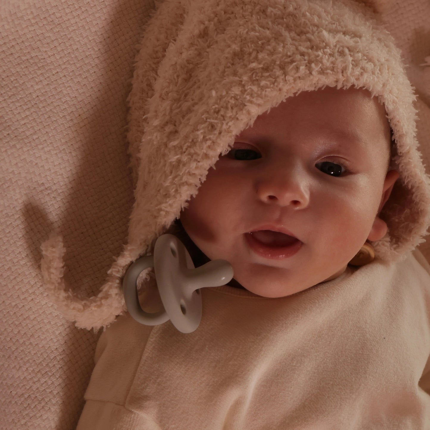 Kit Nenina & Co Azul + Gris| 2 Chupetes + 2 Chupeteros + Guardachupete