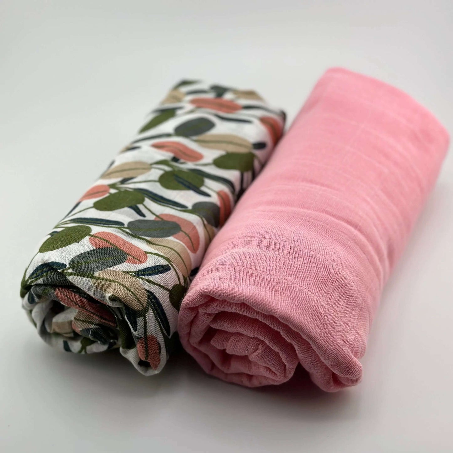 Pack 2 Muselinas Blue +Nubes Arco iris  70% Bamboo +30 % Algodón Nenina & Co