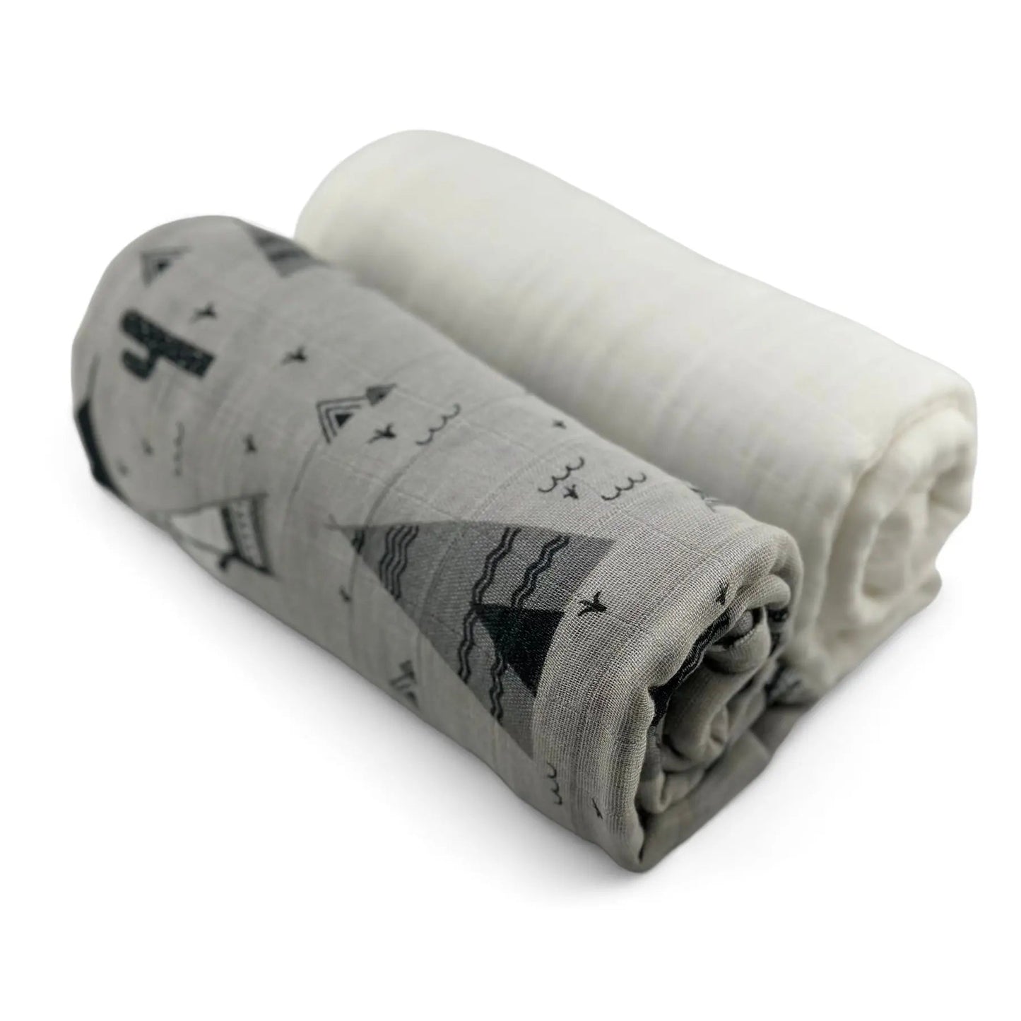 Pack 2 Muselinas Patagonia + White 70% Bamboo +30 % Algodón Nenina & Co