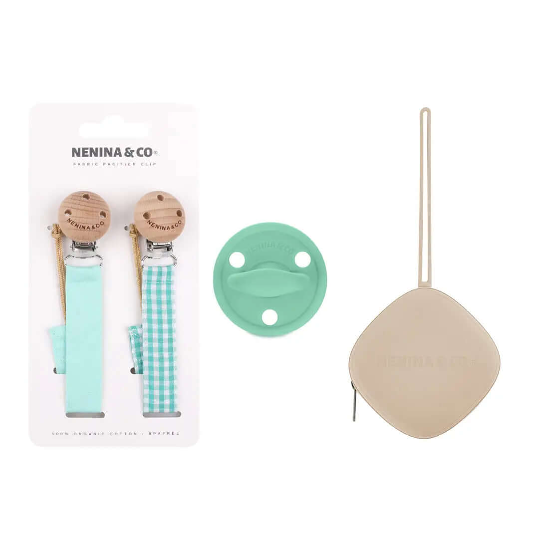 Pack 2 chupeteros + 1 chupete CLÁSICO + 1 Guardachupete Nenina & Co