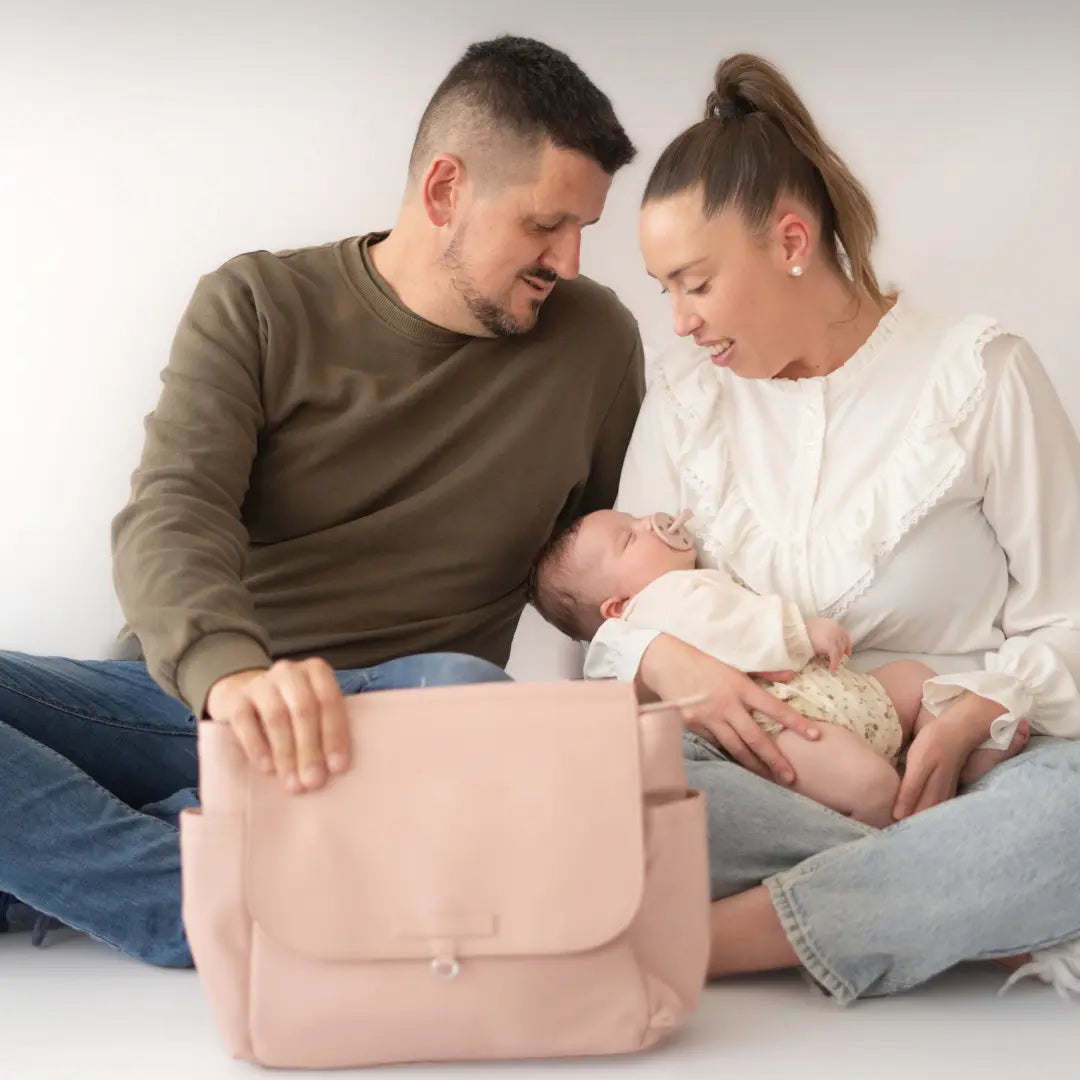 Pack 2 chupetes + Pack 2 chupeteros Beige y Rosa DIAMOND By Nenina & Co