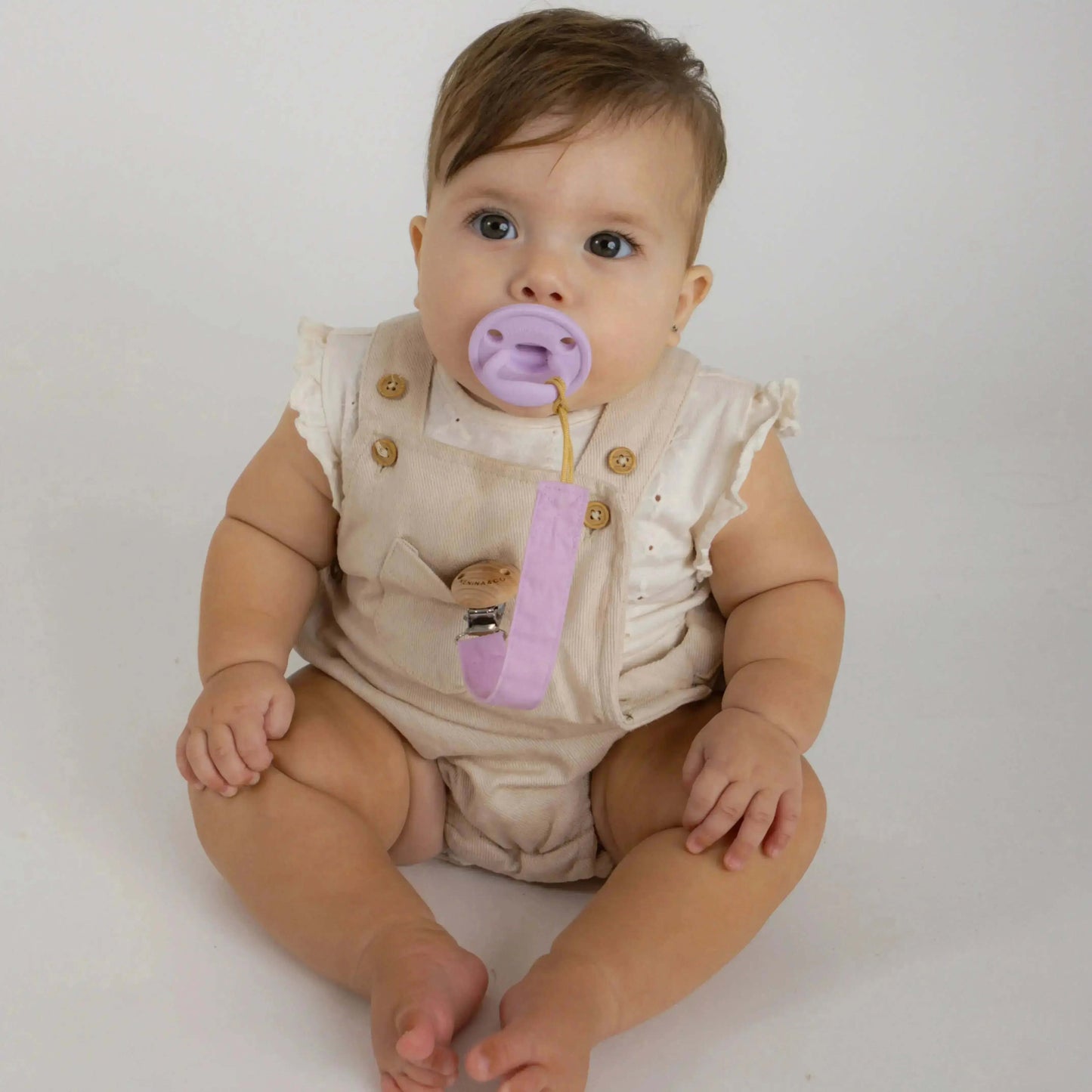 Chupete DIAMOND By Nenina & Co Rosa pálido y Lila | Silicona Orgánica para Bebé +12 Meses