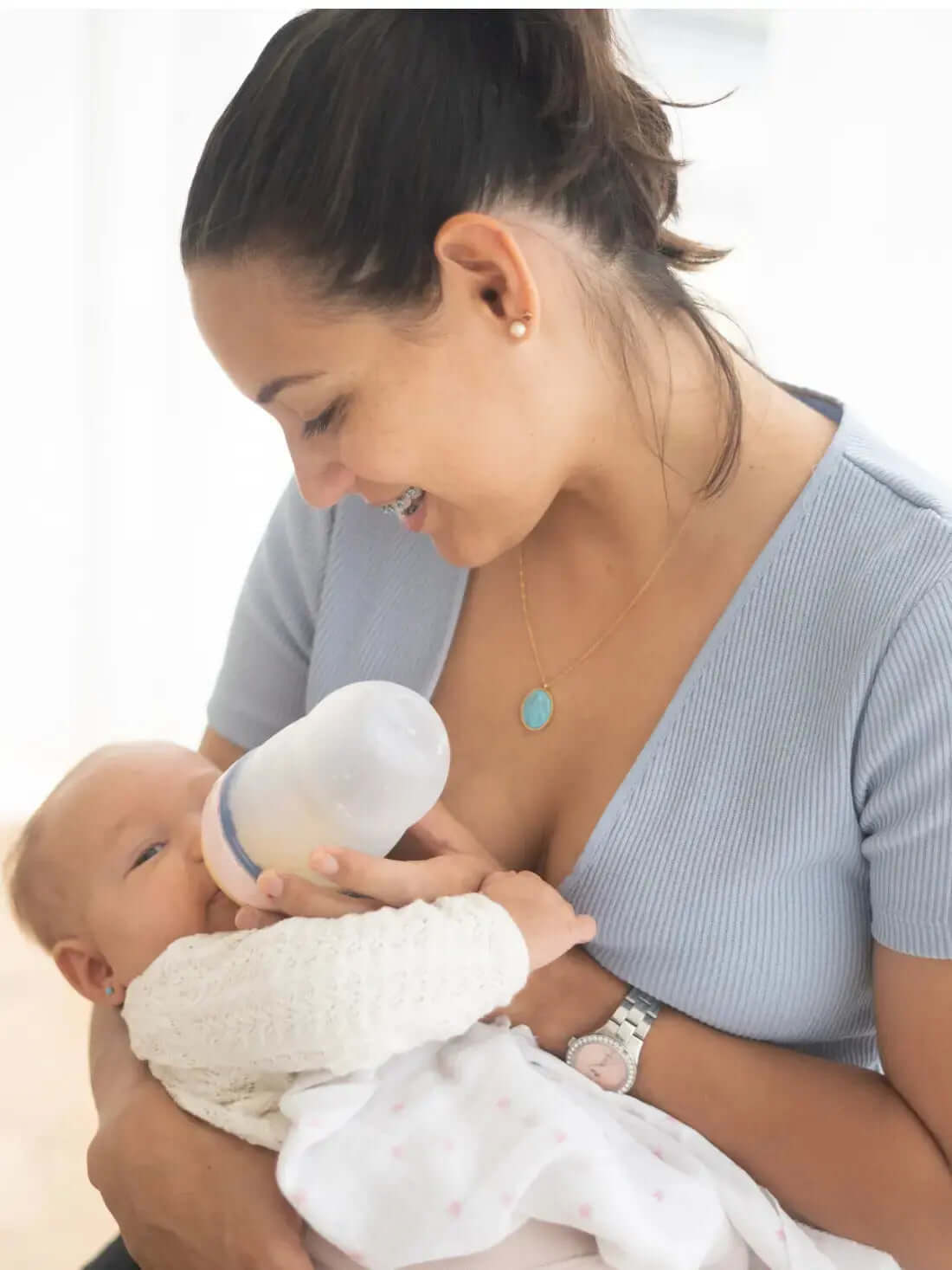 Pack Biberon + Guardachupete + 1 Chupete DIAMOND + 2 Chupeteros Nenina & Co