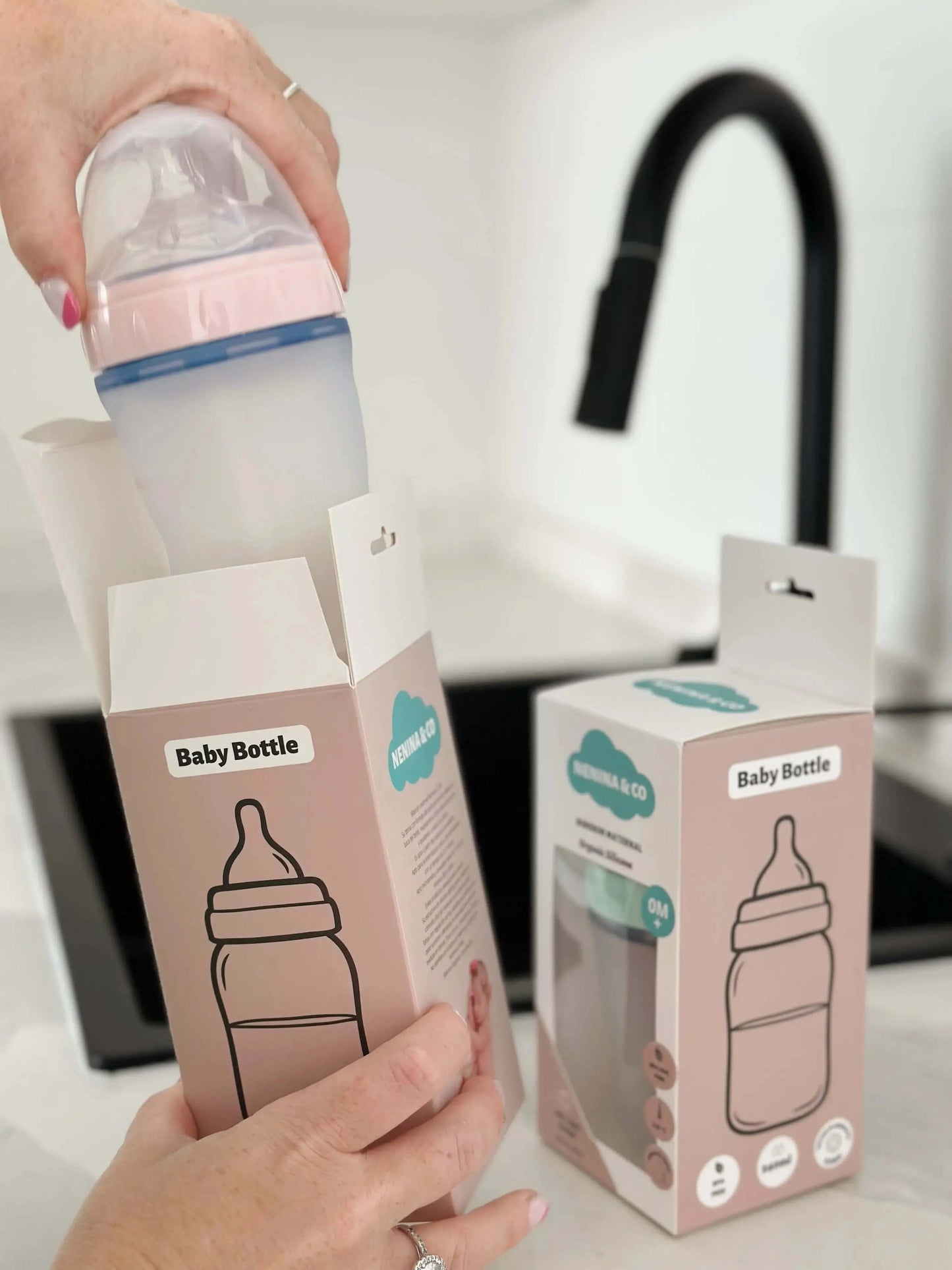 Pack Biberon + Guardachupete + 1 Chupete DIAMOND + 2 Chupeteros Nenina & Co