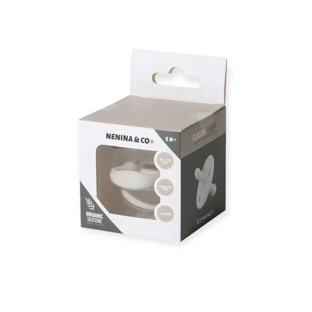 Kit de Biberón y Chupete Clásico con Chupeteros de Algodón para Bebé Recién Nacido | Nenina & Co