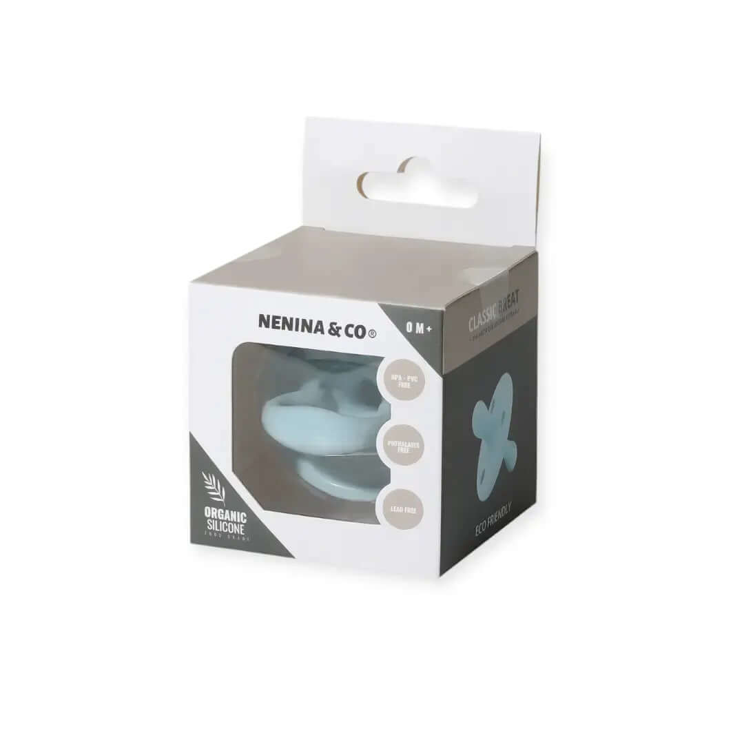 Kit de Biberón y Chupete Clásico con Chupeteros de Algodón para Bebé Recién Nacido | Nenina & Co