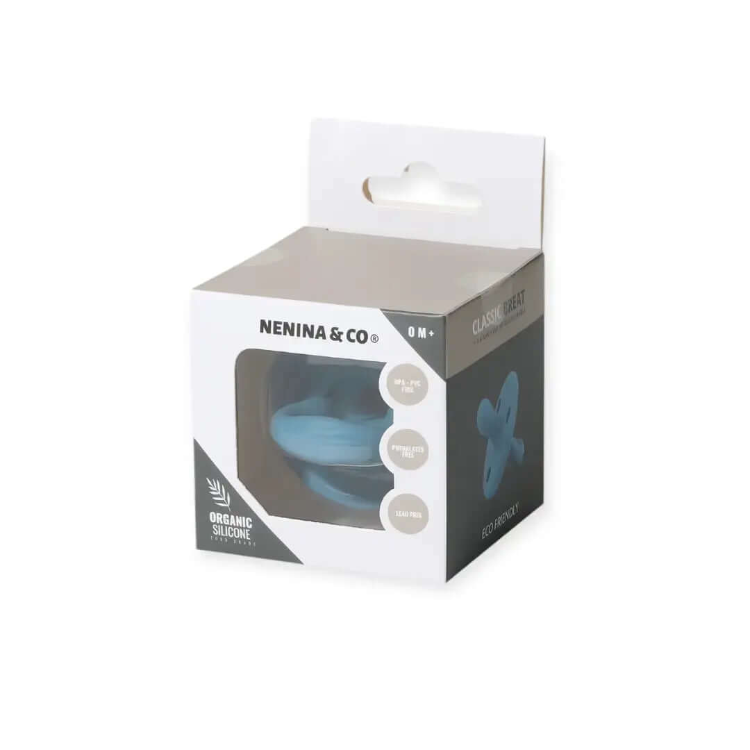 Kit de Biberón y Chupete Clásico con Chupeteros de Algodón para Bebé Recién Nacido | Nenina & Co