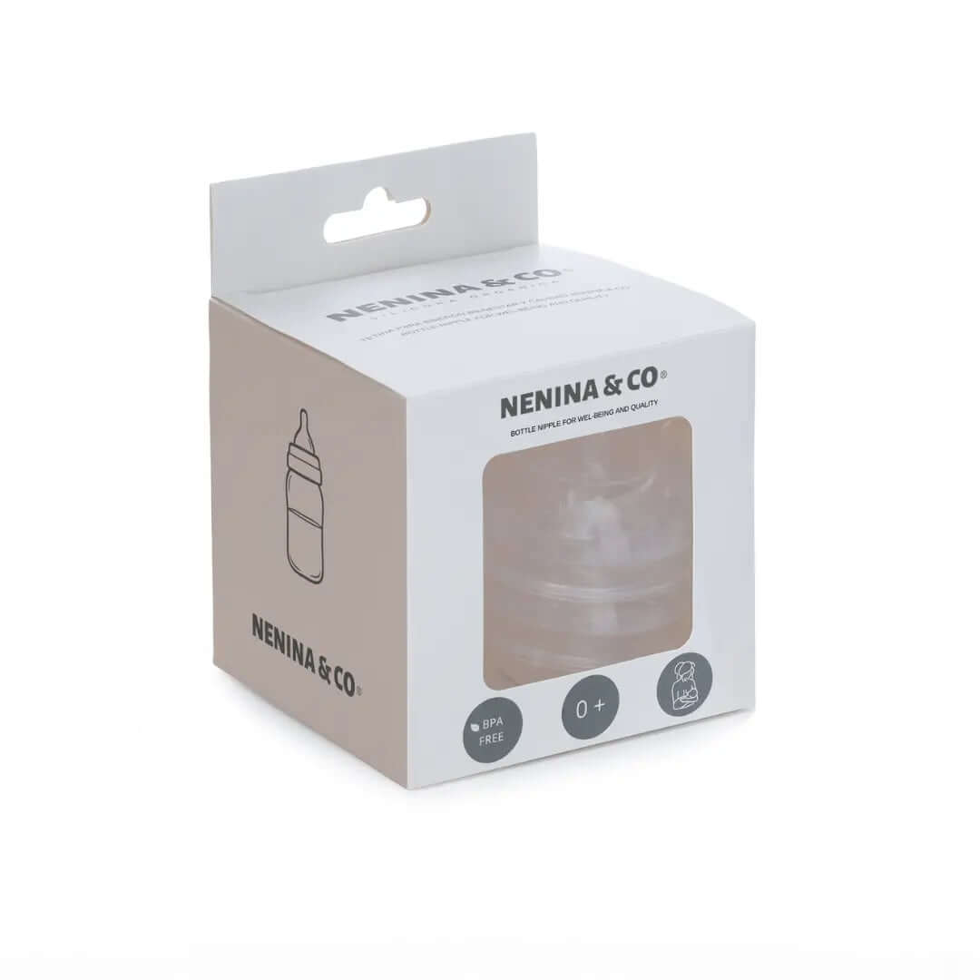 Pack LME Mixta 2 Biberones + 4 tetinas de repuesto Nenina & Co