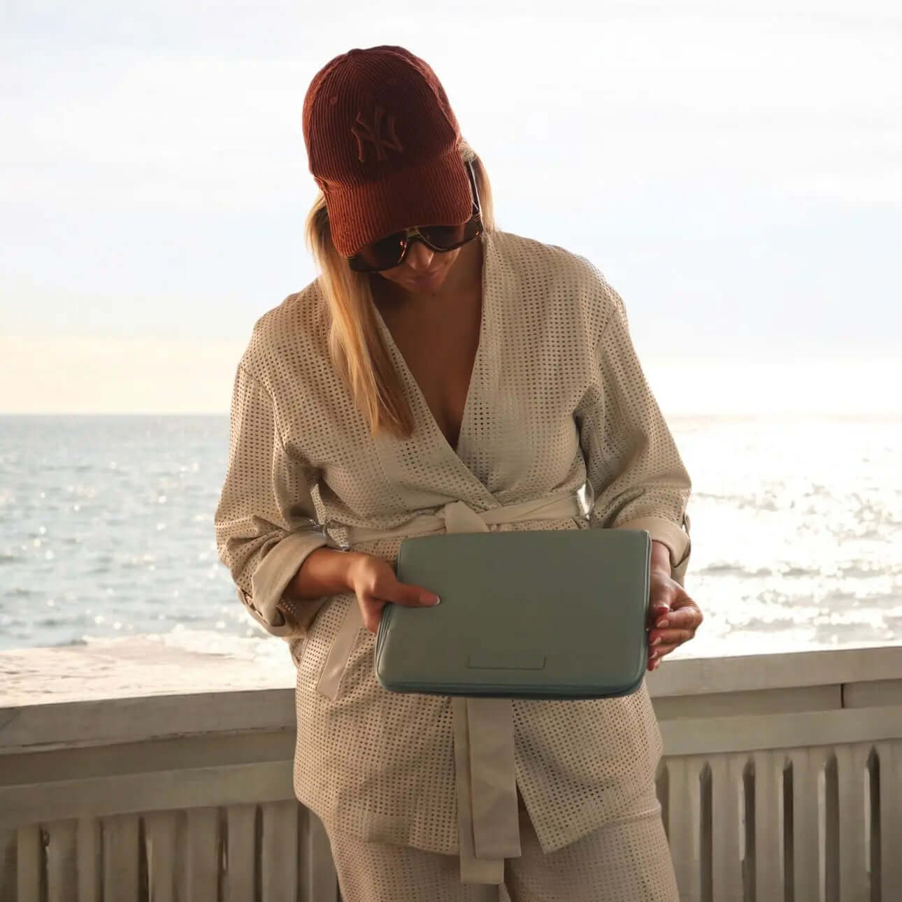 Pack Nacimiento Bolso + Cambiador +Portadocumentos + Neceser + Chupete Diamond Eco piel MIREM By Nenina & Co