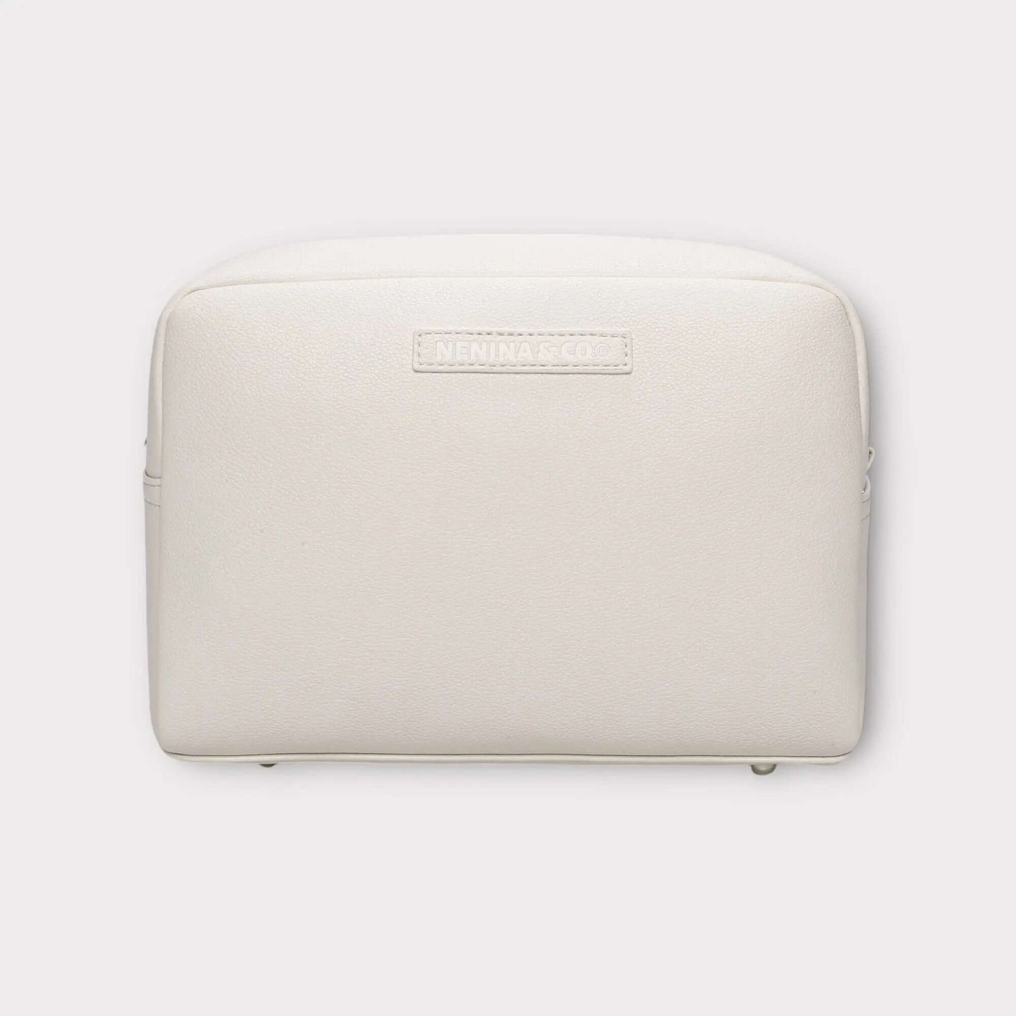 Pack Nacimiento Bebé: Portadocumentos + Neceser de Eco Piel MIREM Dusty Beige | Nenina & Co