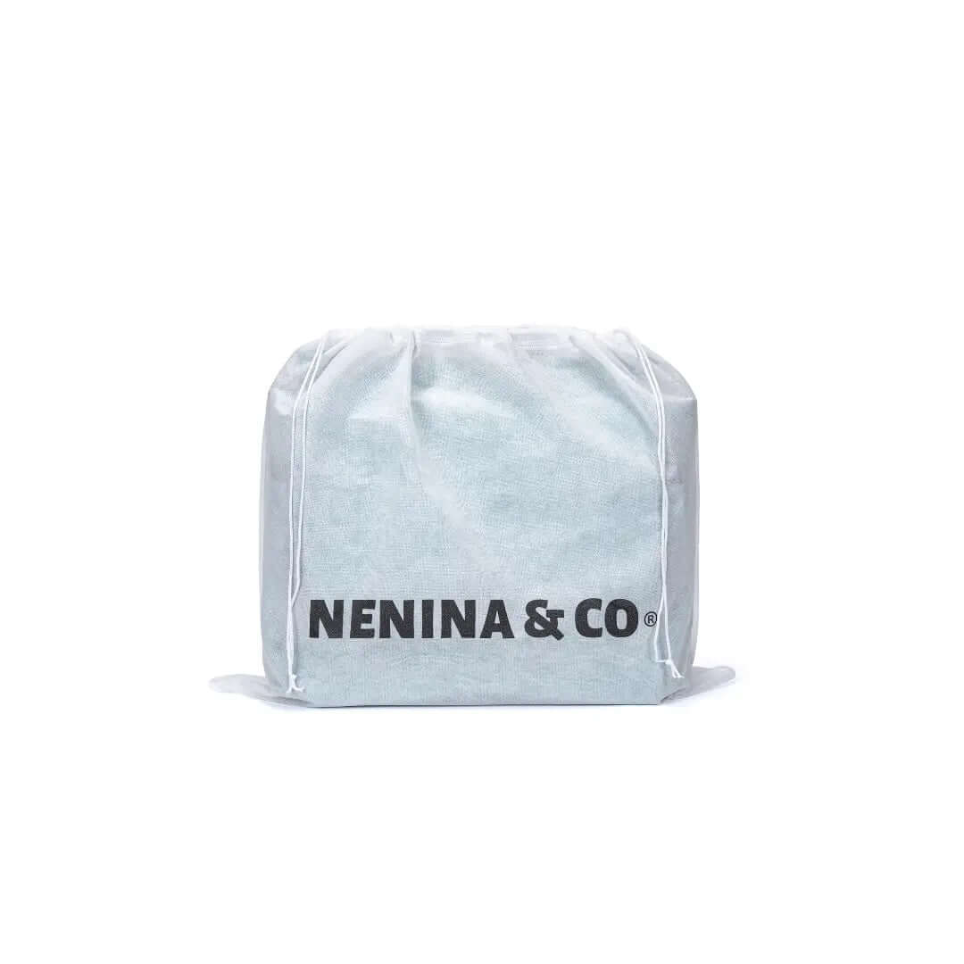 Pack Nacimiento Bebé: Portadocumentos + Neceser de Eco Piel MIREM Dusty Blue | Nenina & Co