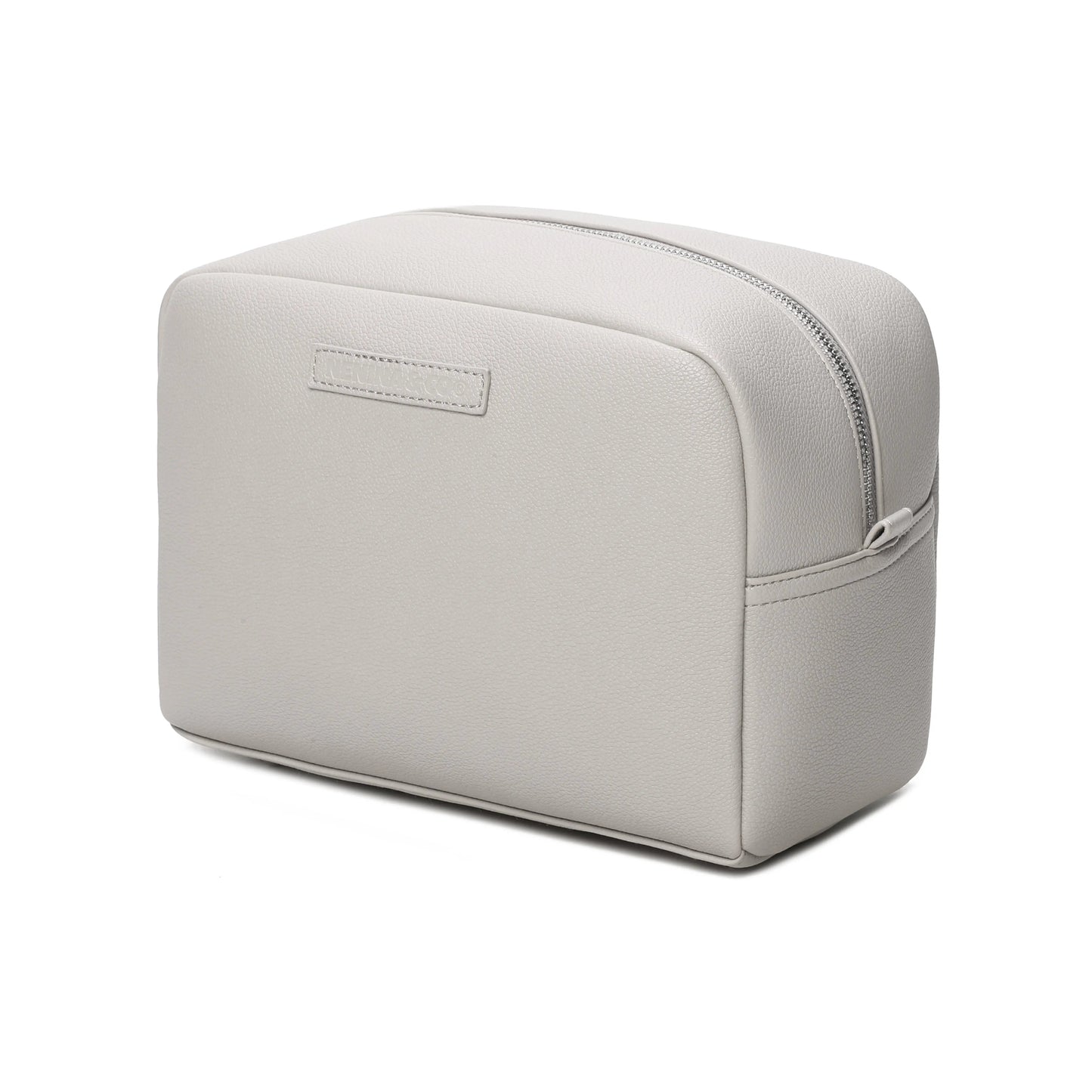 Pack Nacimiento Bebé: Portadocumentos + Neceser de Eco Piel MIREM Gris | Nenina & Co