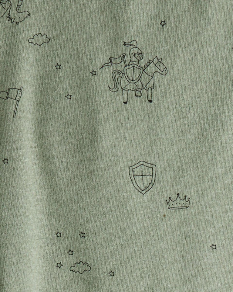 Pack 4 bodies de manga larga con dragones, estrellas y rayas