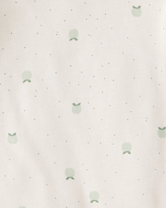 Pack 4 bodies manga larga con estampado de mini frutas