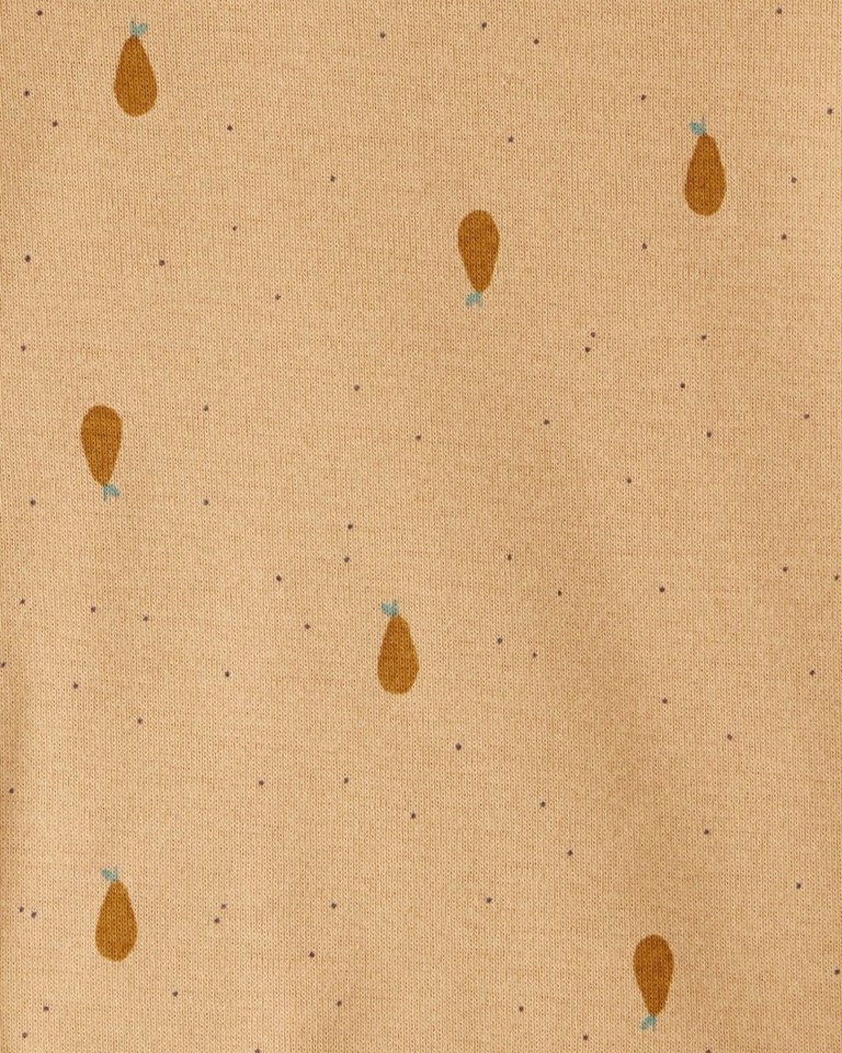 Pack 4 bodies manga larga con estampado de mini frutas