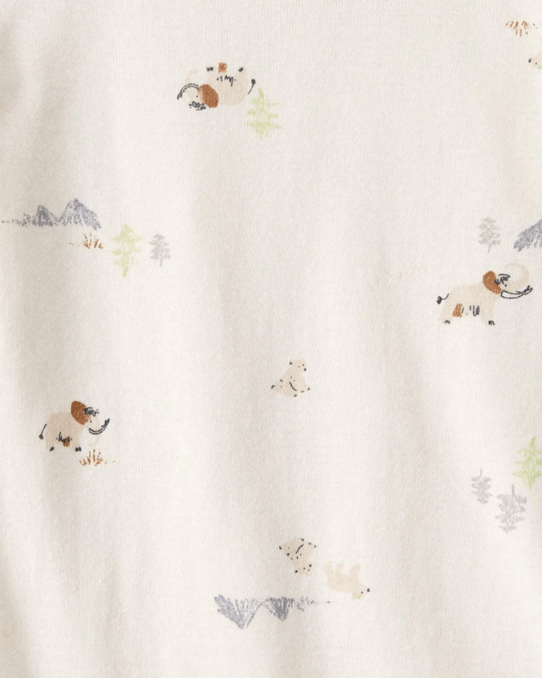 Pack cuatro piezas body manga larga con diseño de oso