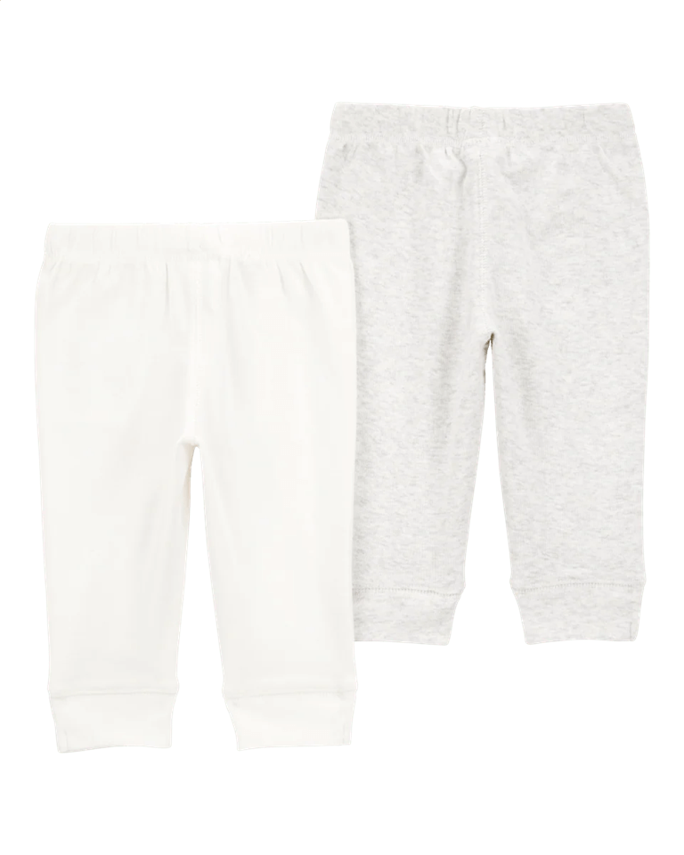 Pack dos pantalones algodón gris