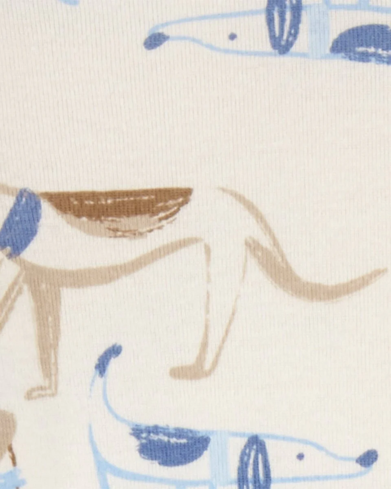 Pack cuatro bodies de algodón, manga larga, diseño perros