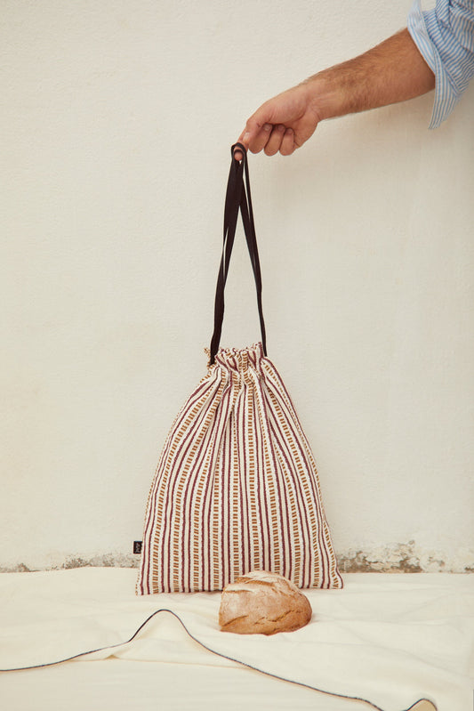 Panera pan de barra cadena granate