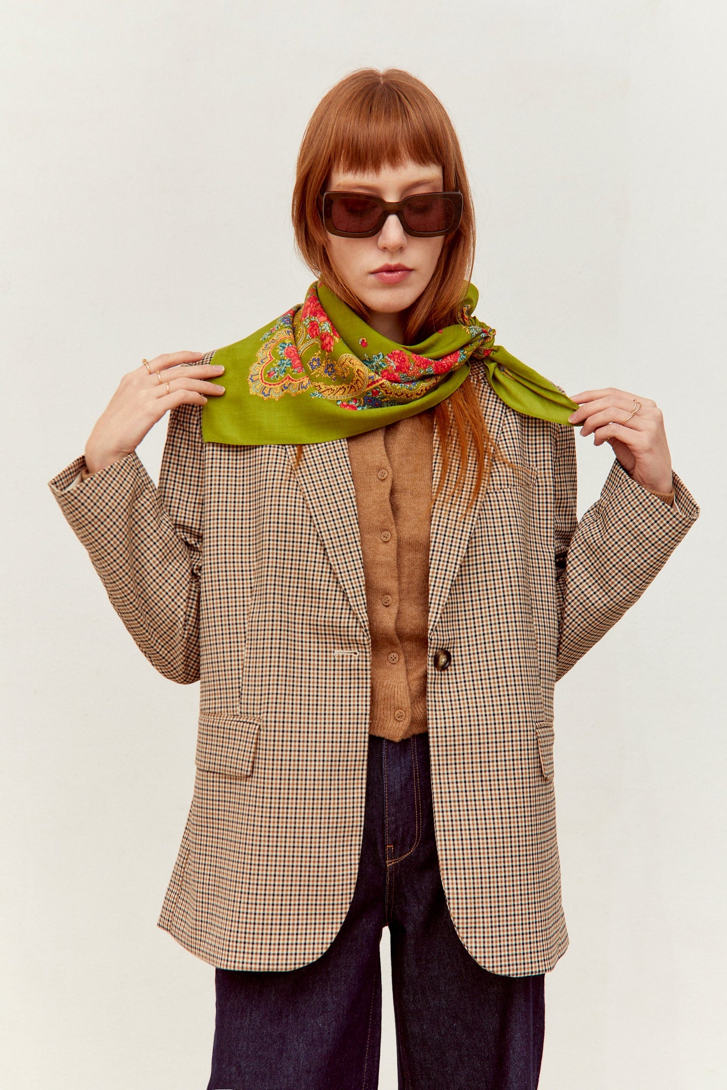 Pañuelo portugués cadena verde oliva