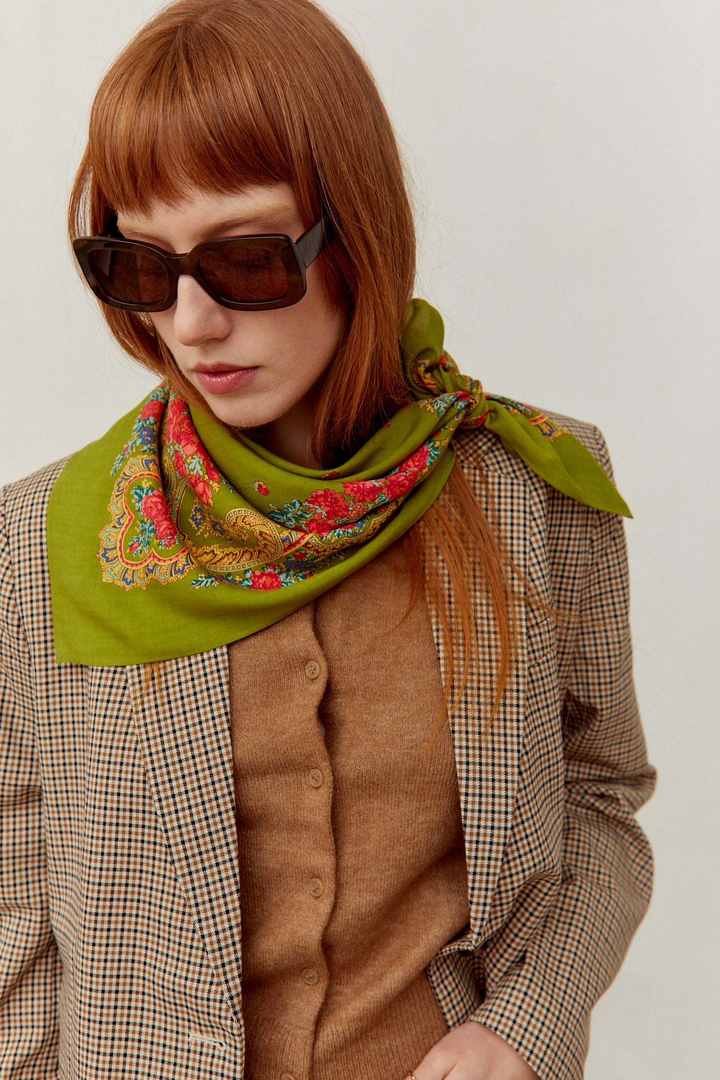 Pañuelo portugués cadena verde oliva