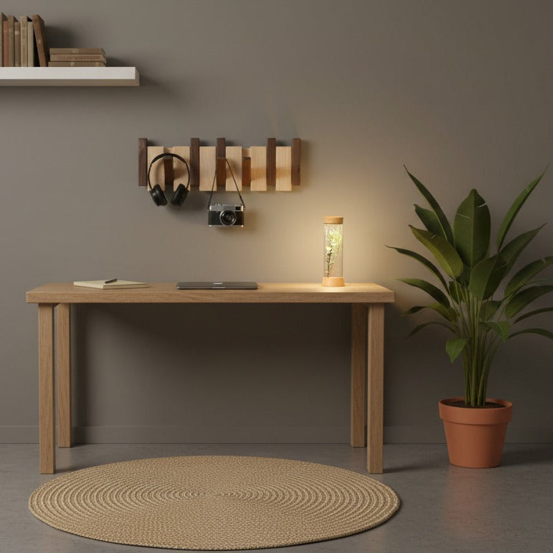 Perchero de pared en madera - Colgadores plegables