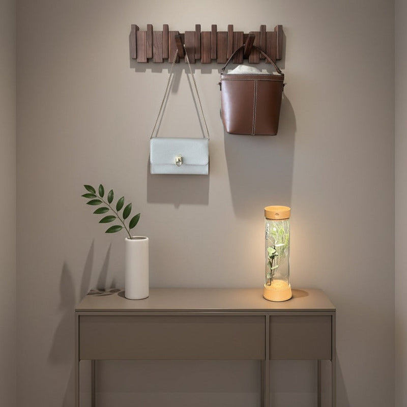 Perchero de pared en madera - Colgadores plegables