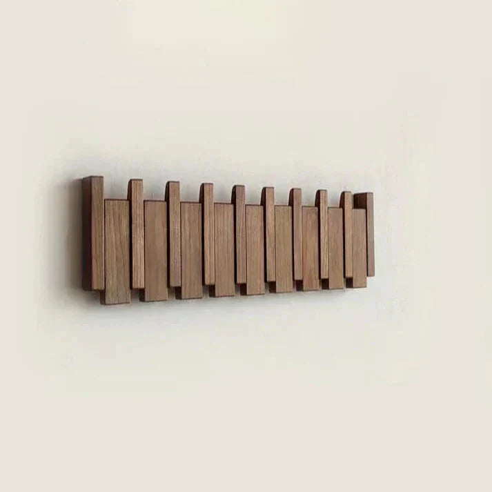 Perchero de pared en madera - Colgadores plegables
