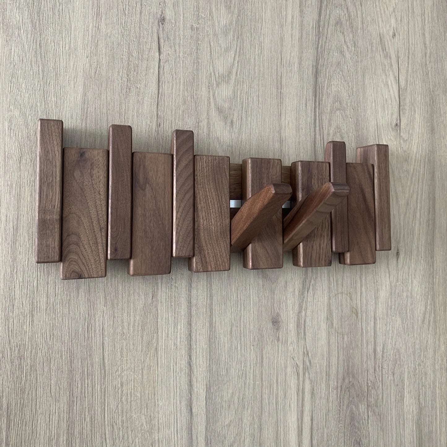 Perchero de pared en madera - Colgadores plegables