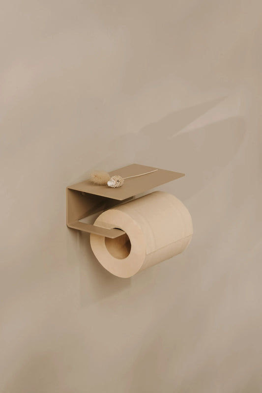 Portarrollos Berno – accesorios baño moderno con estante