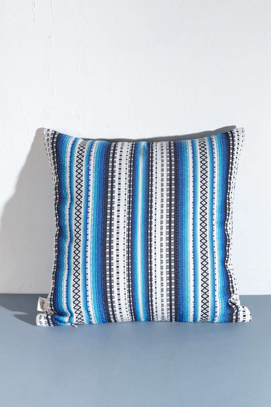 Funda cojín alpujarra tonos azules 50cmx50cm