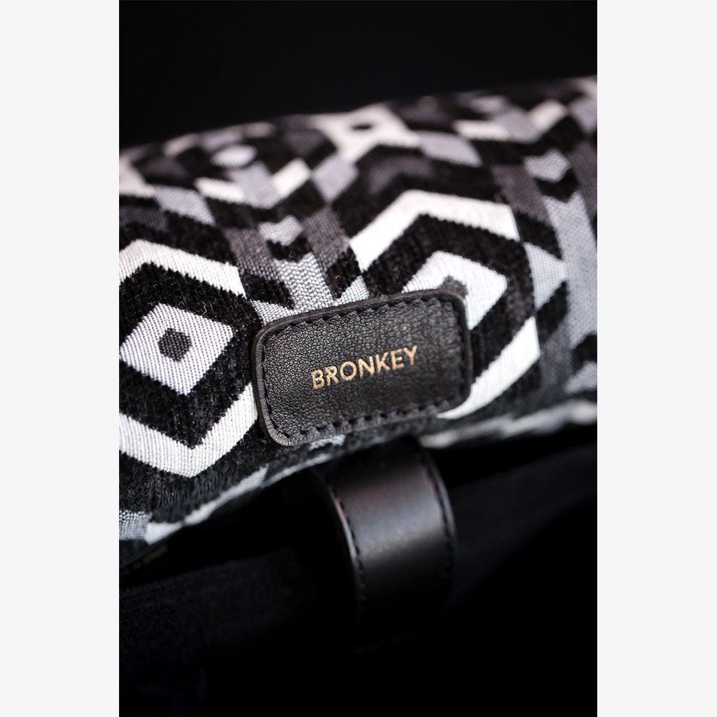 Black Waxed Canvas Camera Bag with removable divider and foam padding