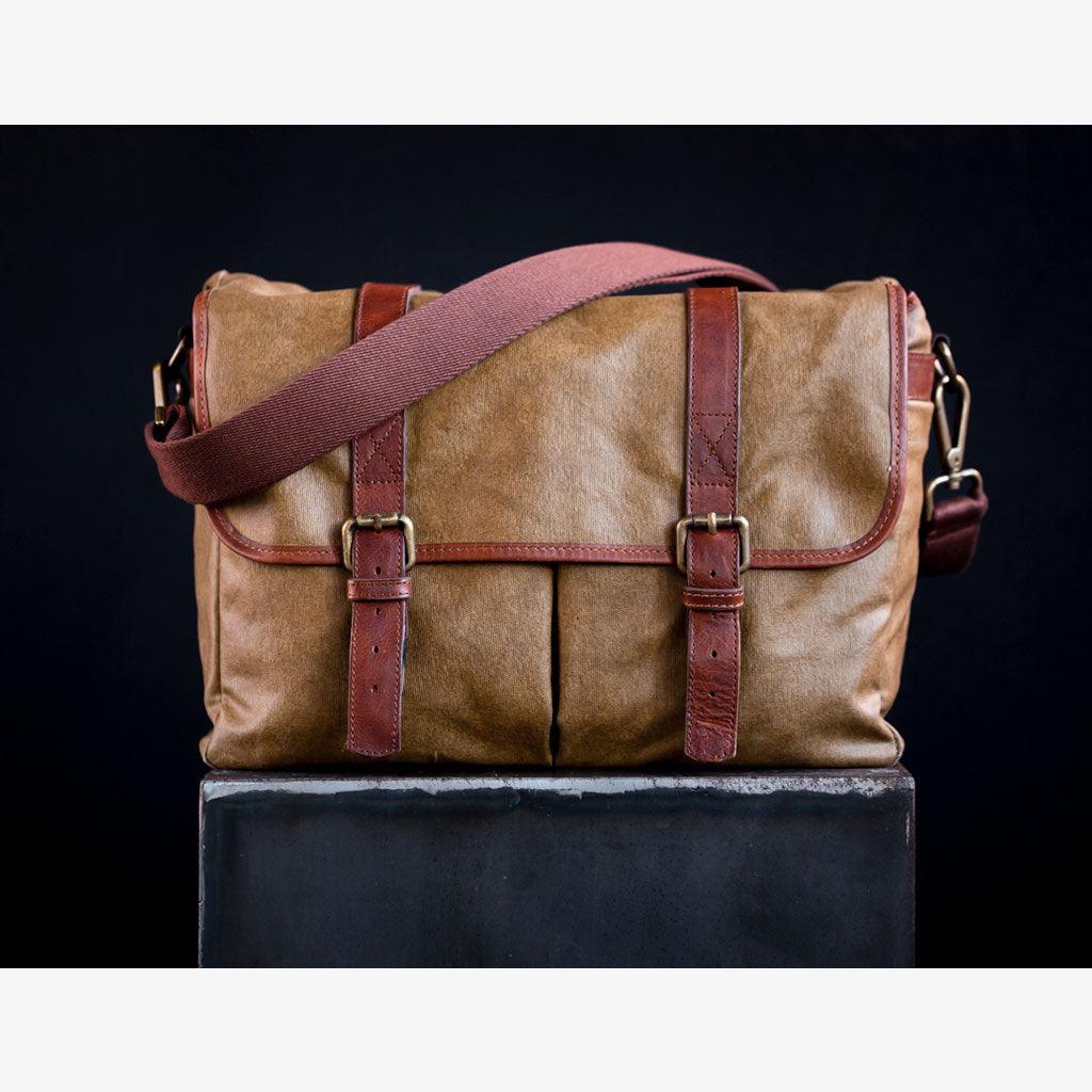 Limited Edition - Roma Olive Green Waxed Canvas Camera Bag