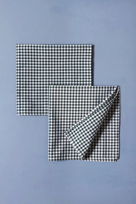 Servilleta vichy verde (pack de 2)